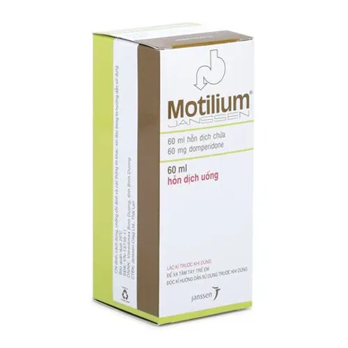 Hỗn dịch uống Motilium Suspension 1mg/1ml điều trị chứng nôn và buồn nôn (chai 60ml)
