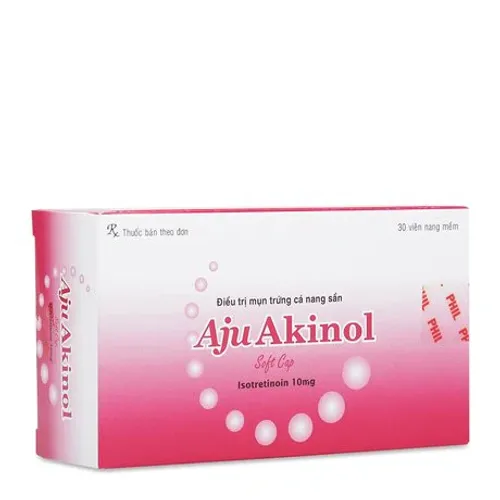 Viên nang Akinol điều trị các dạng mụn trứng cá nặng (3 vỉ x 10 viên)
