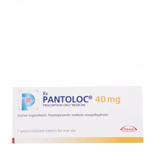 Viên nén Pantoloc 40mg viêm thực quản trào ngược (1 vỉ x 7 viên)