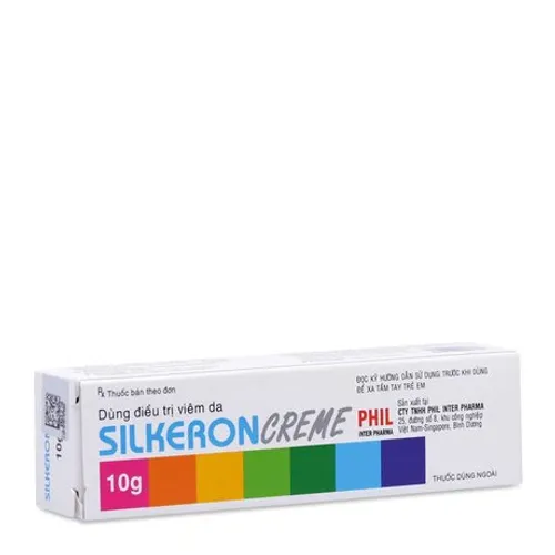 Thuốc dùng ngoài Silkeron trị nhiễm khuẩn, nhiễm nấm, viêm da (tuýp 10g)