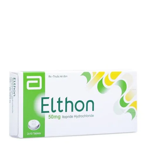 Viên nén Elthon 50mg điều trị đầy hơi, chướng bụng, ợ nóng, buồn nôn (2 vỉ x 10 viên)