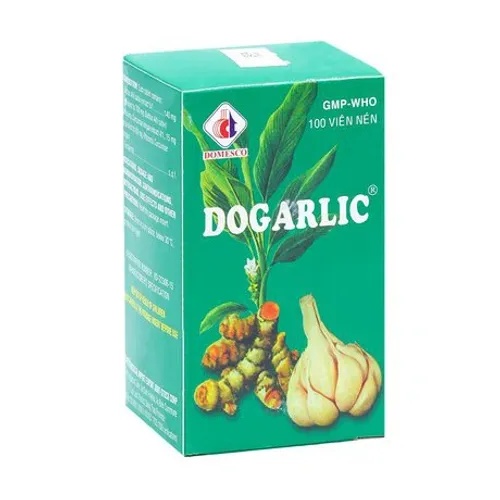 Viên nén Dogarlic điều trị tăng lipid máu, phòng ngừa xơ vữa động mạch (chai 100 viên)