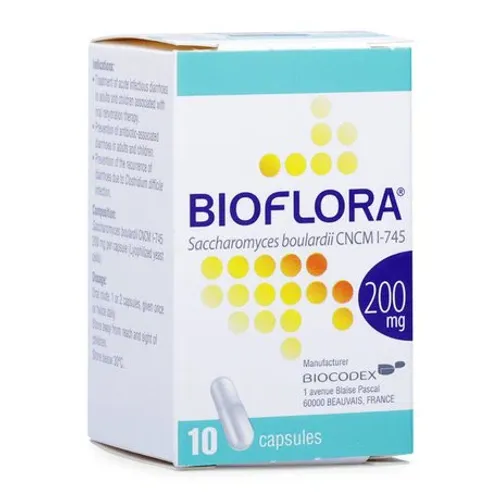 Viên nang Bioflora 200mg ngăn ngừa và điều trị tiêu chảy (hộp 10 viên)