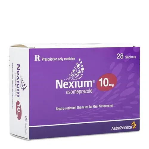 Cốm Nexium 10mg AstraZeneca điều trị trào ngược dạ dày - thực quản (28 gói)