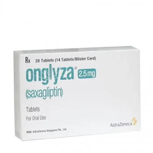 Viên nén bao phim Onglyza 2.5mg điều trị bệnh đái tháo đường type 2 (2 vỉ x 14 viên)