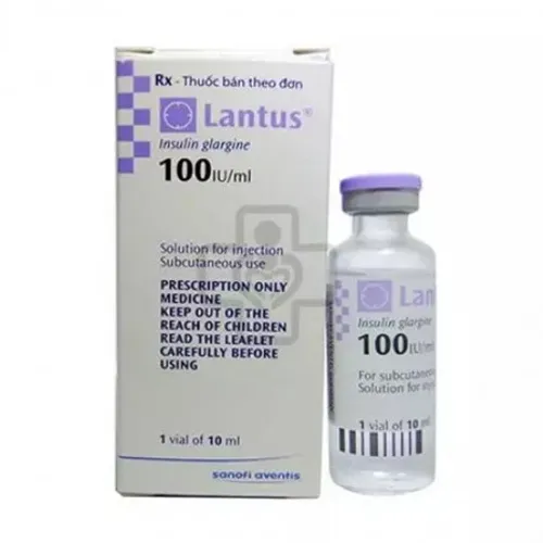 Dung dịch tiêm Lantus 100IU/ml insulin trị đái tháo đường 0