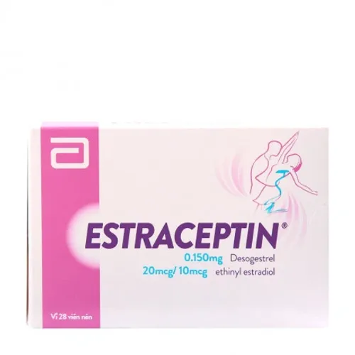 Viên nén Estraceptin thuốc tránh thai hàng ngày (1 vỉ x 28 viên)