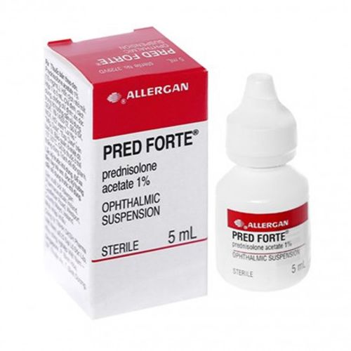 Hỗn dịch nhỏ mắt Pred Forte điều trị trường hợp viêm không nhiễm khuẩn mắt (chai 5ml)