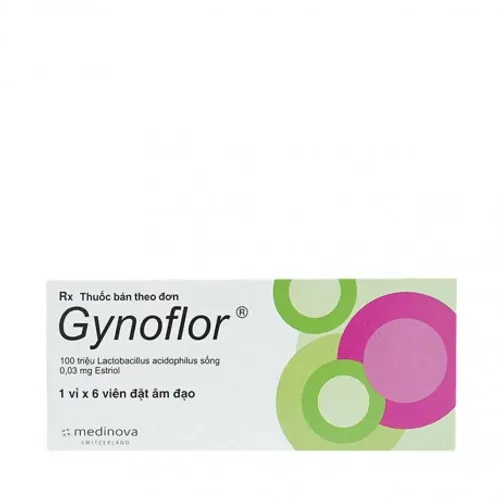 Viên đặt âm đạo Gynoflor bổ sung lợi khuẩn, trị viêm teo âm đạo (1 vỉ x 6 viên)