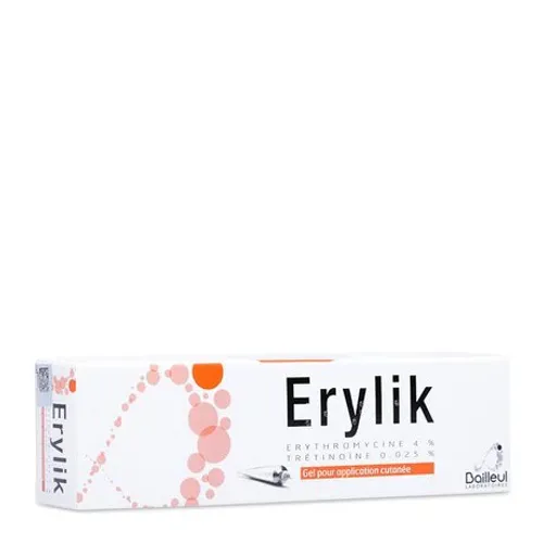 Thuốc dùng ngoài Erylik điều trị tại chỗ mụn trứng cá mức độ trung bình (tuýp 30g)