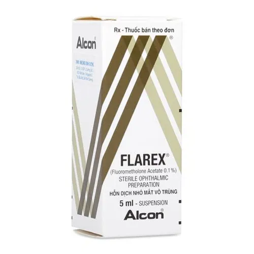 Hỗn dịch nhỏ mắt Flarex 0.1% điều trị trường hợp viêm không nhiễm khuẩn mắt (chai 5ml)