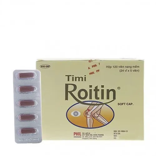 Viên nang Timi Roitin điều trị các bệnh lý thần kinh ngoại biên (24 vỉ x 5 viên)