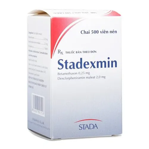 Viên nén Stadexmin Stella điều trị bệnh đường hô hấp, dị ứng da và mắt (chai 500 viên)