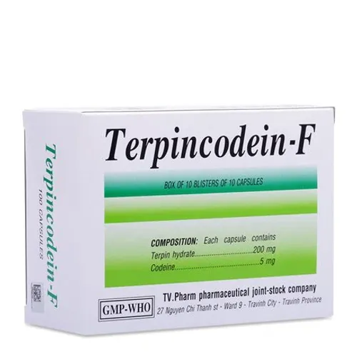 Terpincodein - F (10 vỉ x 10 viên/hộp)