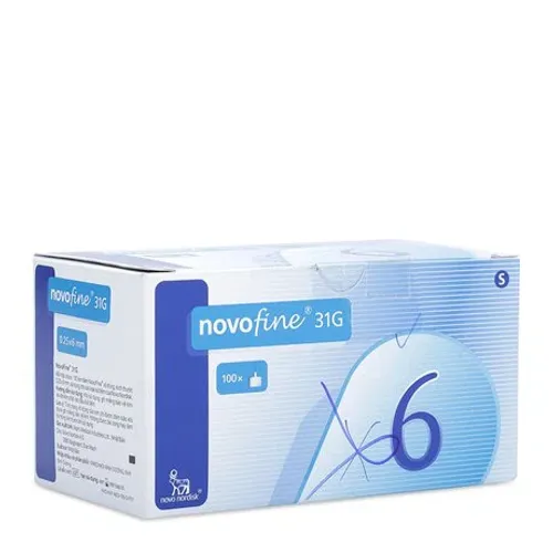 Đầu kim tiêm tiểu đường Novofine 31G (100cái/hộp - 0.25x6mm)