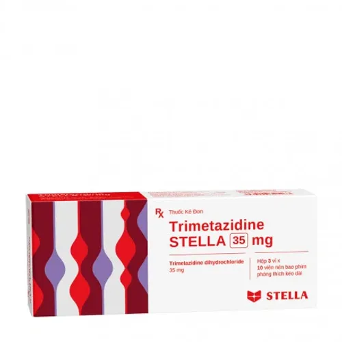 Viên giải phóng có kiểm soát Trimetazidin Stella 35mg MR trị đau thắt ngực ổn định (3 vỉ x 10 viên)