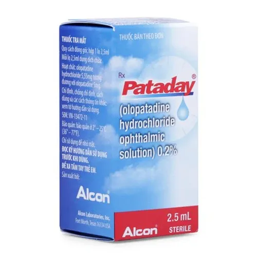 Thuốc nhỏ mắt Pataday 0.2% trị viêm kết mạc dị ứng (chai 2.6ml)