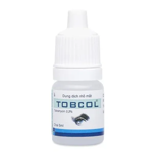 Thuốc nhỏ mắt Tobcol 0.3% trị viêm mi mắt, viêm kết mạc, viêm túi lệ, viêm giác mạc (chai 5ml)