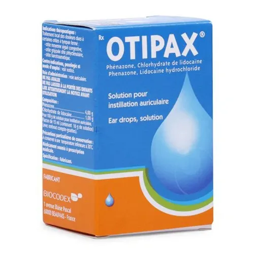 Thuốc nhỏ tai Otipax điều trị chứng đau tại chỗ viêm tai giữa (chai 15ml)