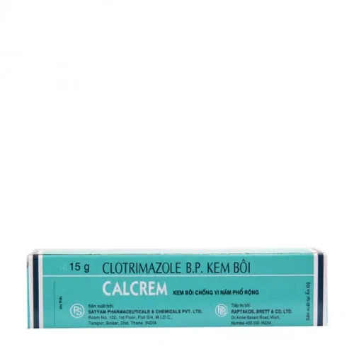 Thuốc dùng ngoài Calcrem 1% chống vi nấm phổ rộng (tuýp 15g)