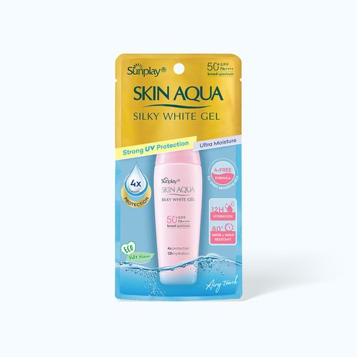 Kem chống nắng Sunplay Skin Aqua Silky White Gel (Tuýp 25g)