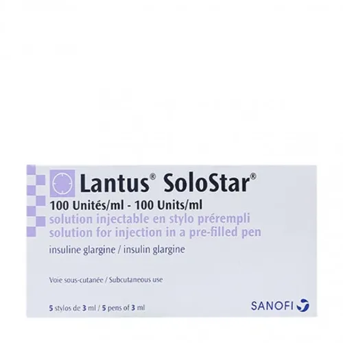 Dung dịch tiêm Lantus Solostar 100IU/ml insulin trị đái tháo đường 0