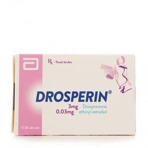 Viên nén Drosperin thuốc tránh thai hàng ngày (1 vỉ x 28 viên)