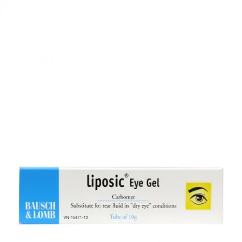 Gel tra mắt Liposic Eye Gel dùng thay thế nước mắt, điều trị khô mắt (tuýp 10g)