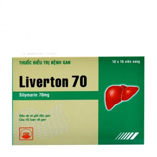 Viên nang Liverton 70mg điều trị viêm gan, xơ gan (10 vỉ x 10 viên)
