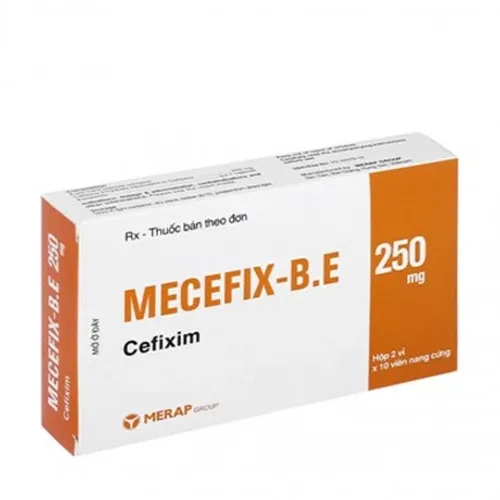 Viên nang Mecefix-B.E 250mg kháng sinh điều trị nhiễm khuẩn (2 vỉ x 10 viên)