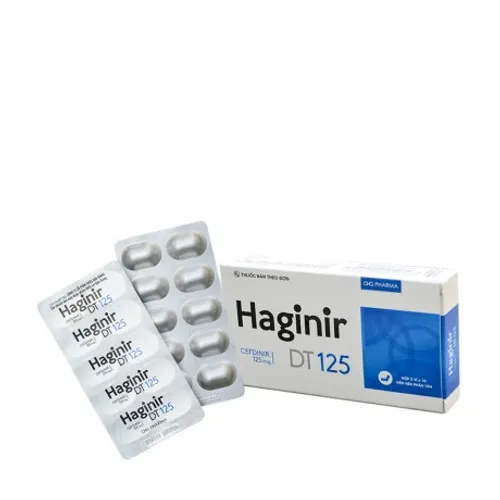 Bột pha uống Haginir 125 - DHG kháng sinh điều trị nhiễm khuẩn (hộp 24 gói)
