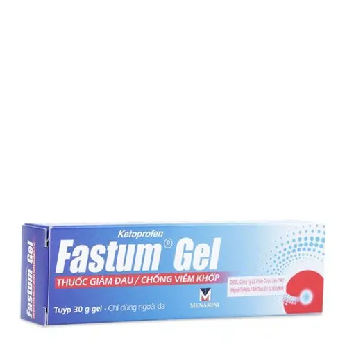 Thuốc dùng ngoài Fastum giảm đau, chống viêm khớp (tuýp 30g)