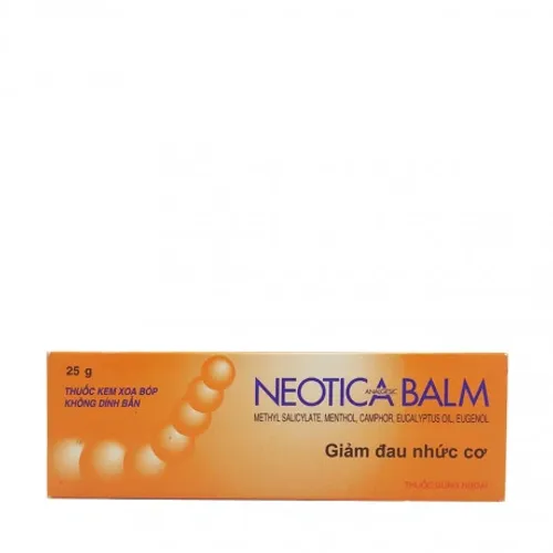 Thuốc dùng ngoài Neotica Balm giảm đau nhức cơ (tuýp 25g)