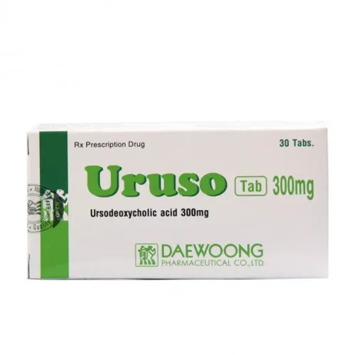 Viên nén Uruso 300mg điều trị sỏi mật, cải thiện chức năng gan (3 vỉ x 10 viên)