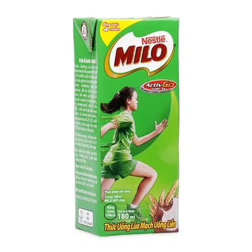 Thức uống lúa mạch bổ sung vitamin và khoáng chất Nestle Milo (180ml/hộp)
