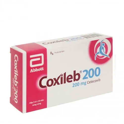 Viên nang Coxileb 200 Glomed trị viêm và giảm đau khớp, đau cấp và đau bụng kinh (3 vỉ x 10 viên)