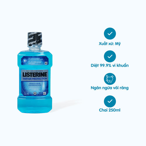 Nước súc miệng Listerine  Tartar Protection (250ml)