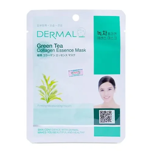 Mặt nạ Dermal Green Tea Collagen Essence Mask (23g)