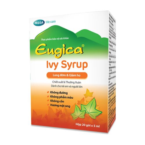 Siro Eugica Ivy hỗ trợ long đờm, giảm ho (Hộp 20 gói x 5ml)