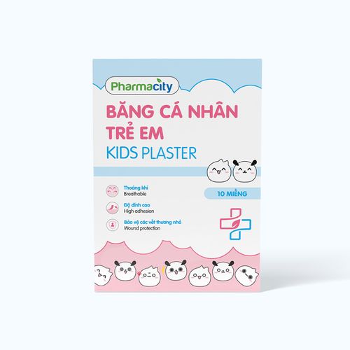 Băng cá nhân trẻ em Pharmacity bảo vệ vết thương hở (10 miếng/hộp)