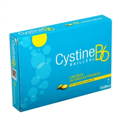 Viên nén Cystine B6 Bailleul hỗ trợ điều trị rối loạn dưỡng tóc và móng (1 vỉ x 20 viên)