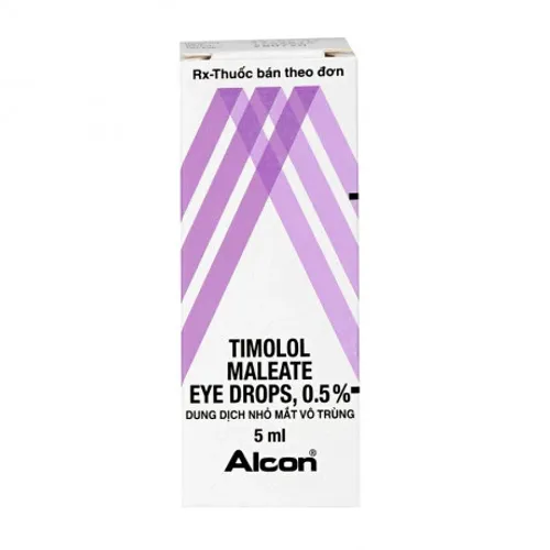 Thuốc nhỏ mắt Timolol Maleate 0,5% điều trị bệnh Glaucoma (chai 5ml)