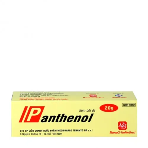 Thuốc dùng ngoài Panthenol 5% điều trị các tổn thương trên da, bỏng (tuýp 20g)