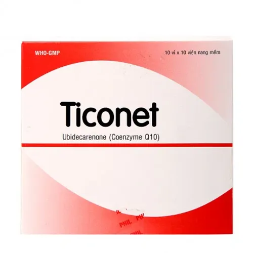 Viên nang mềm Ticonet 30mg hỗ trợ duy trì sức khỏe tim mạch (10 vỉ x 10 viên)