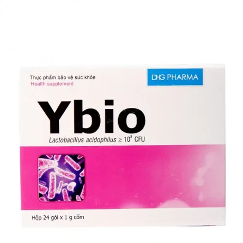 Thuốc cốm Ybio 1g cân bằng hệ vi sinh đường ruột, tăng cường chức năng tiêu hoá (24 gói x 1g)