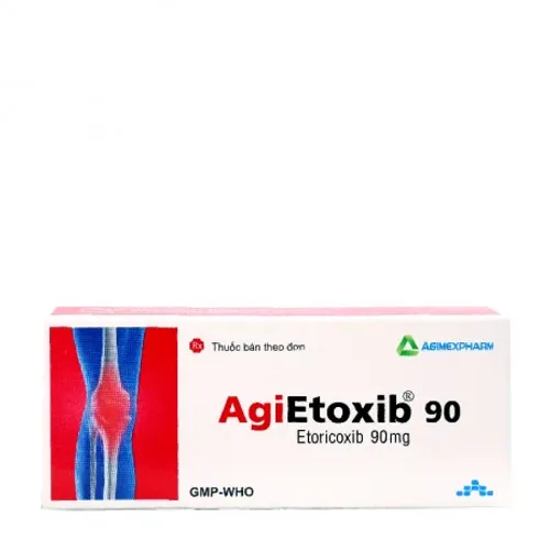 Viên nén Agietoxib 90mg điều trị viêm và giảm các cơn đau cơ xương khớp (3 vỉ X 10 viên)