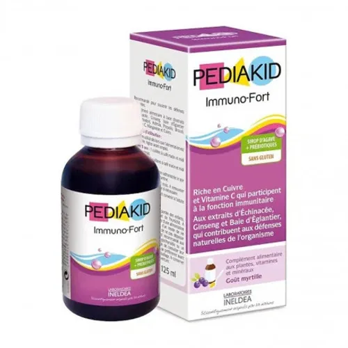 Siro Pediakid Immuno - Fort tăng khả năng miễn dịch (Chai 125ml)