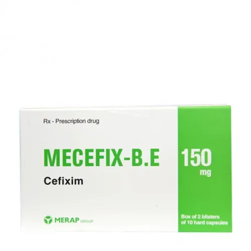 Viên nang Mecefix BE 150mg kháng sinh điều trị nhiễm khuẩn (2 vỉ x 10 viên)