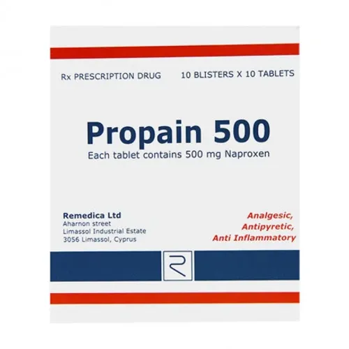 Viên nén Propain 500mg điều trị viêm khớp, gout cấp (10 vỉ x 10 viên)