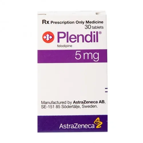 Viên nén Plendil 5mg điều trị tăng huyết áp, đau thắt ngực (hộp 30 viên)